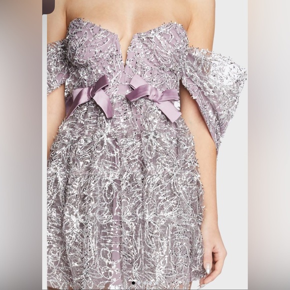 For Love & Lemons Brynne Mini Dress in Purple NWT - Picture 6 of 17